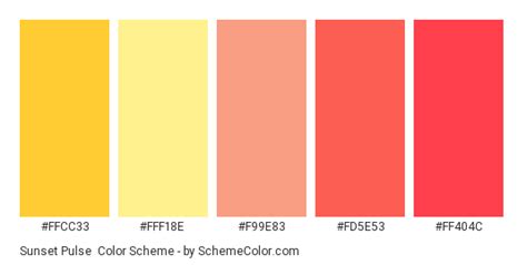 sunset pulse color